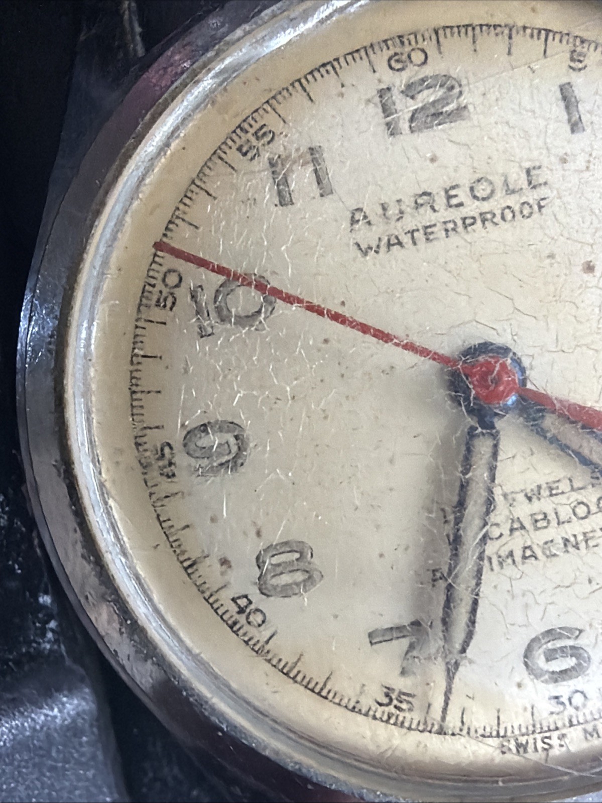 AZ18 VTG Mechanical Wind Aureole Mens 30+mm Watch Repair Sold As Is Conditions**