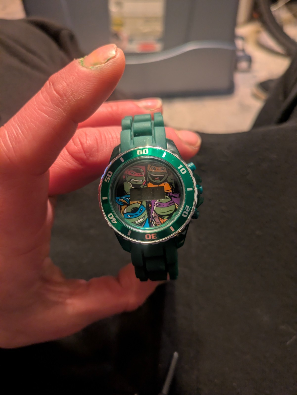 Teenage Mutant Ninja Turtles digital watch. TMN4008AZ LR626 0817 Working watch