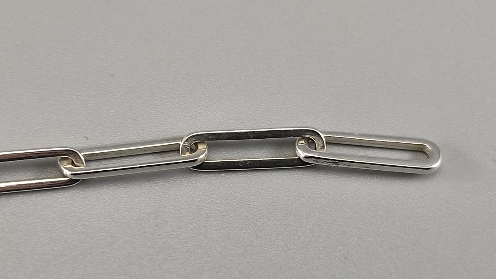 Gucci Sterling Silver 925 Chain Link Bracelet 18.5cm 4mm Light Weight 5.3g