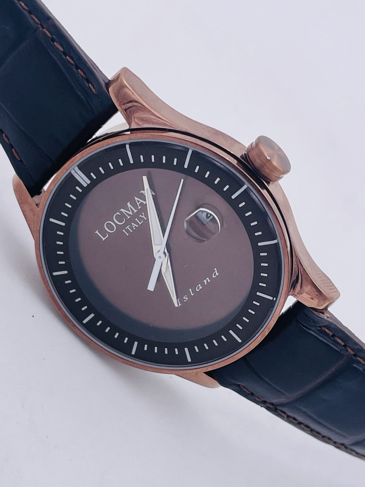 Locman Island Date Rubber/Titanium Watch 40mm 600BBP/280 Hot Sale New