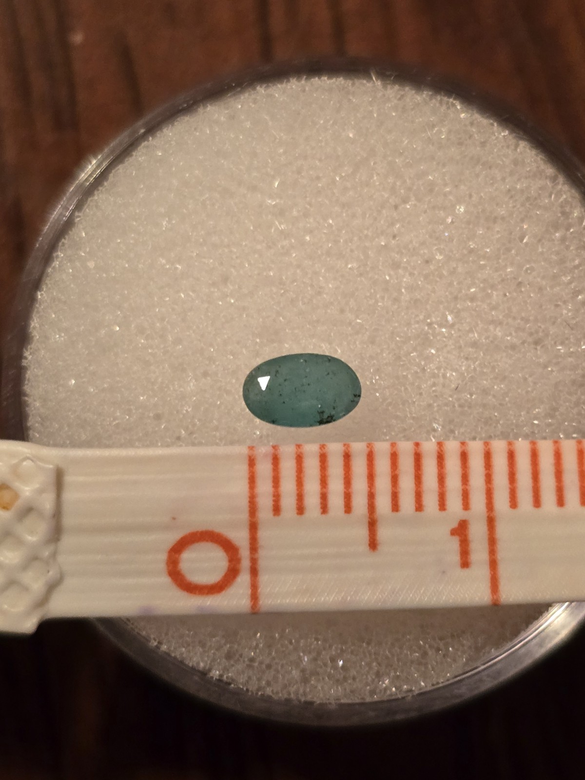 1pc Zambian Emeralds Oval Cut 3x5mm. Somewhat Included, Good Color