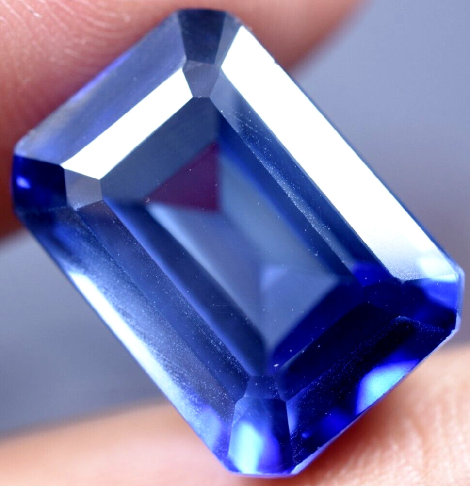 Extremely Rare & Flawless 19.60 CT Natural Benitoite GGL Certified Loose Gem!!