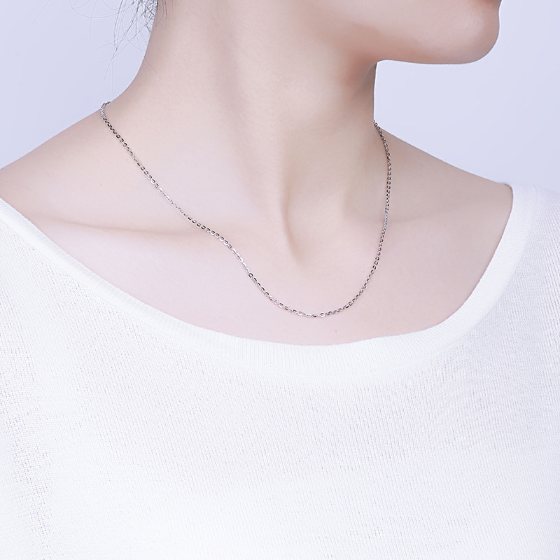 24″ Stainless Steel Chain Necklace for Women Men Pendant Silver/Gold/Rose Gold
