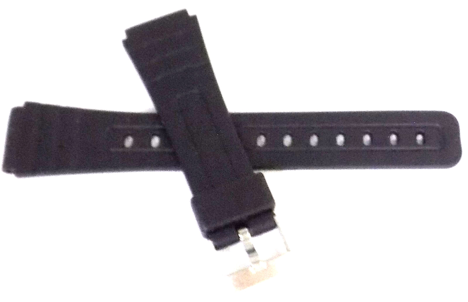 7 5/8″ 194mm Long Thin Lightweight Mens Timex 18mm Black Rubber Sport Watch Band