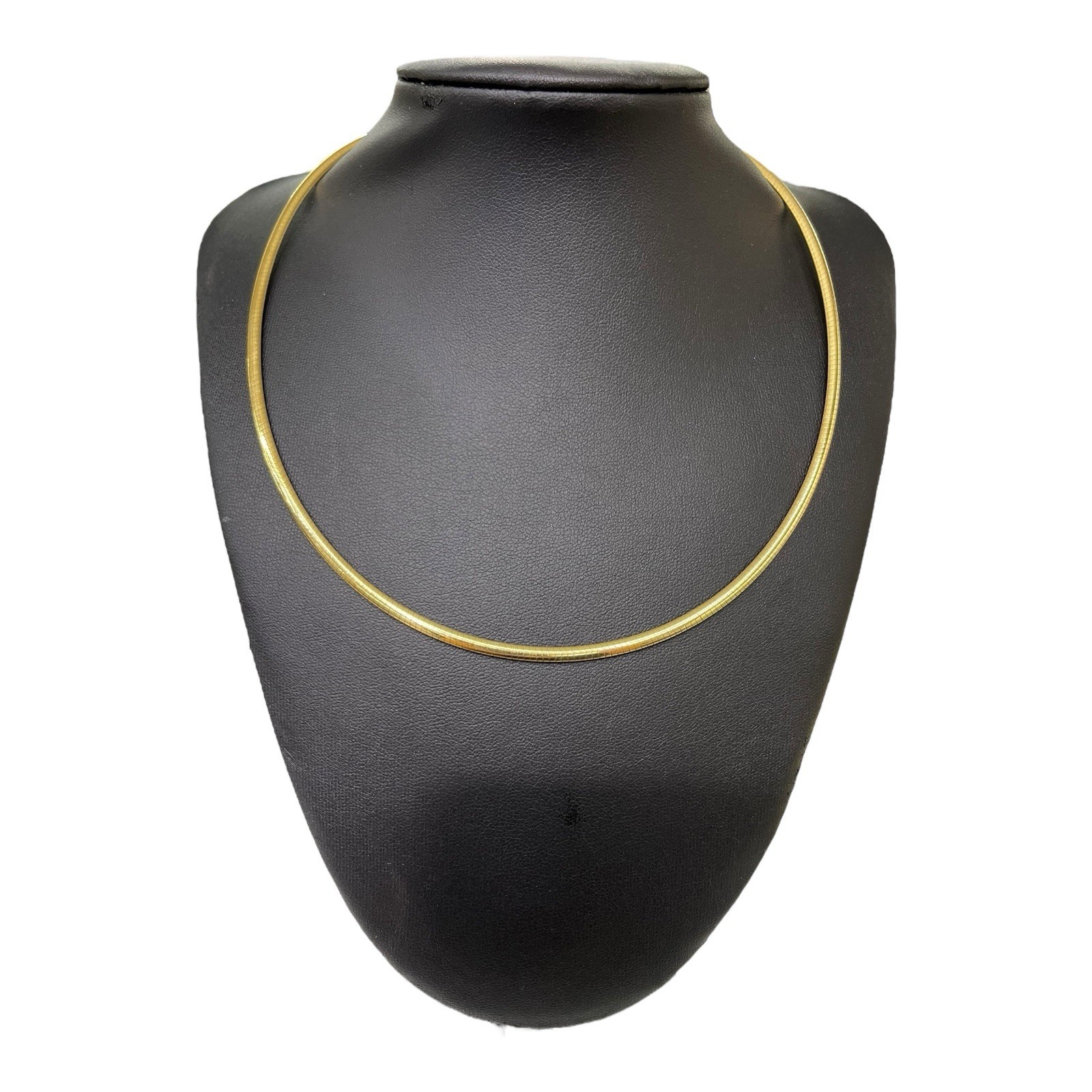 9ct 9K Yellow Gold Omega Collar Link Chain Necklace 11.14 Grams 45.5cm. New