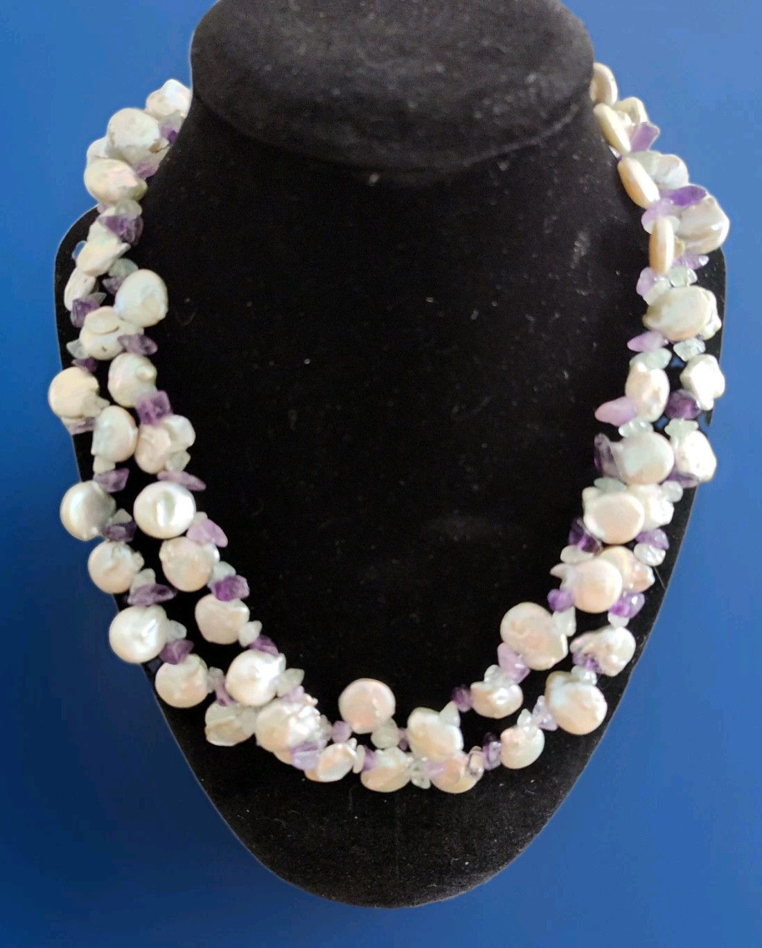 Lot 10 Assorted Genuine Pearl Necklaces – White Gray Brown – 2 With 925 Clasps
