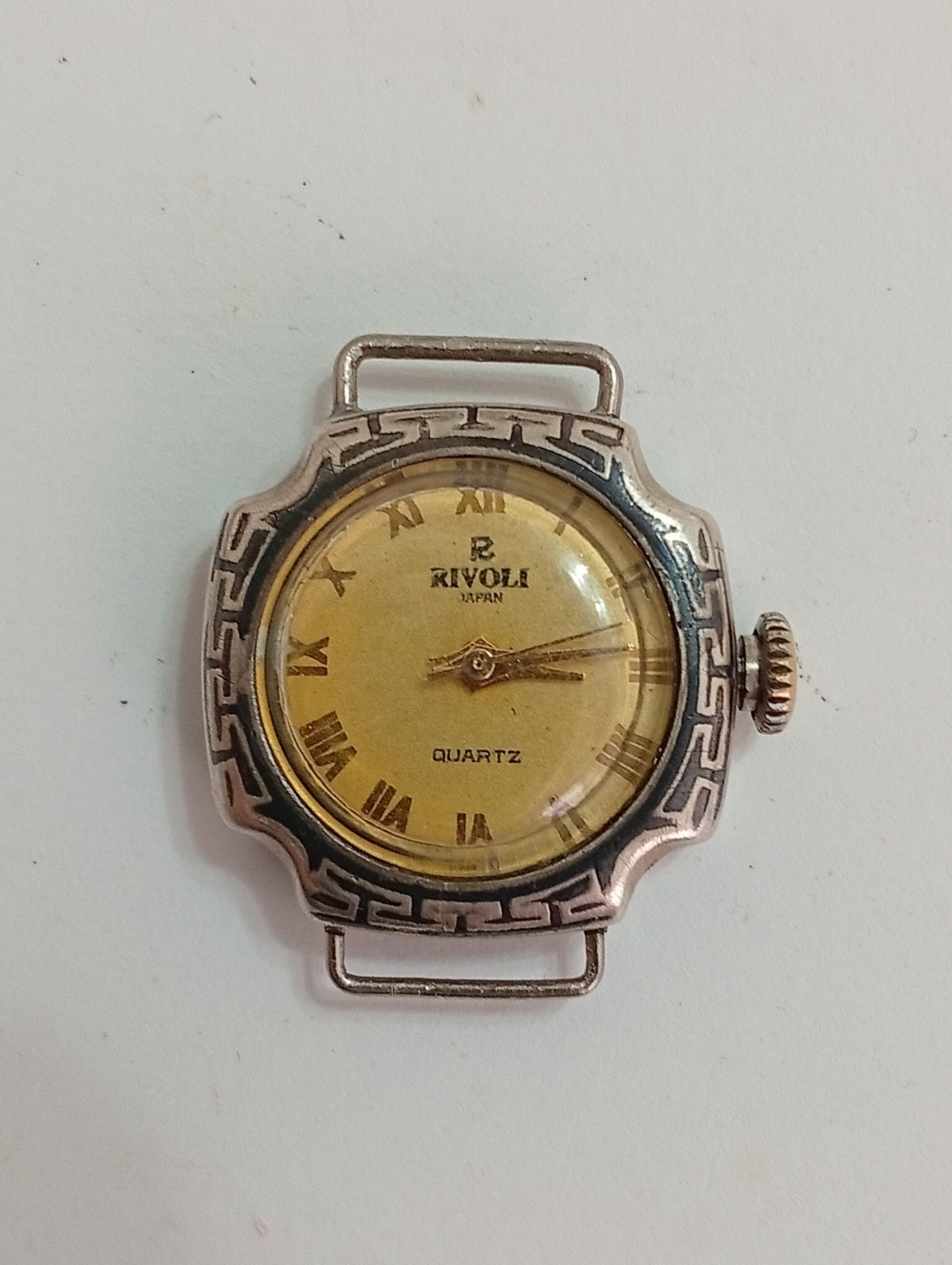 Vintage Rivoli Japan Quartz woman’s Watch – 800 Silver Case – For Parts