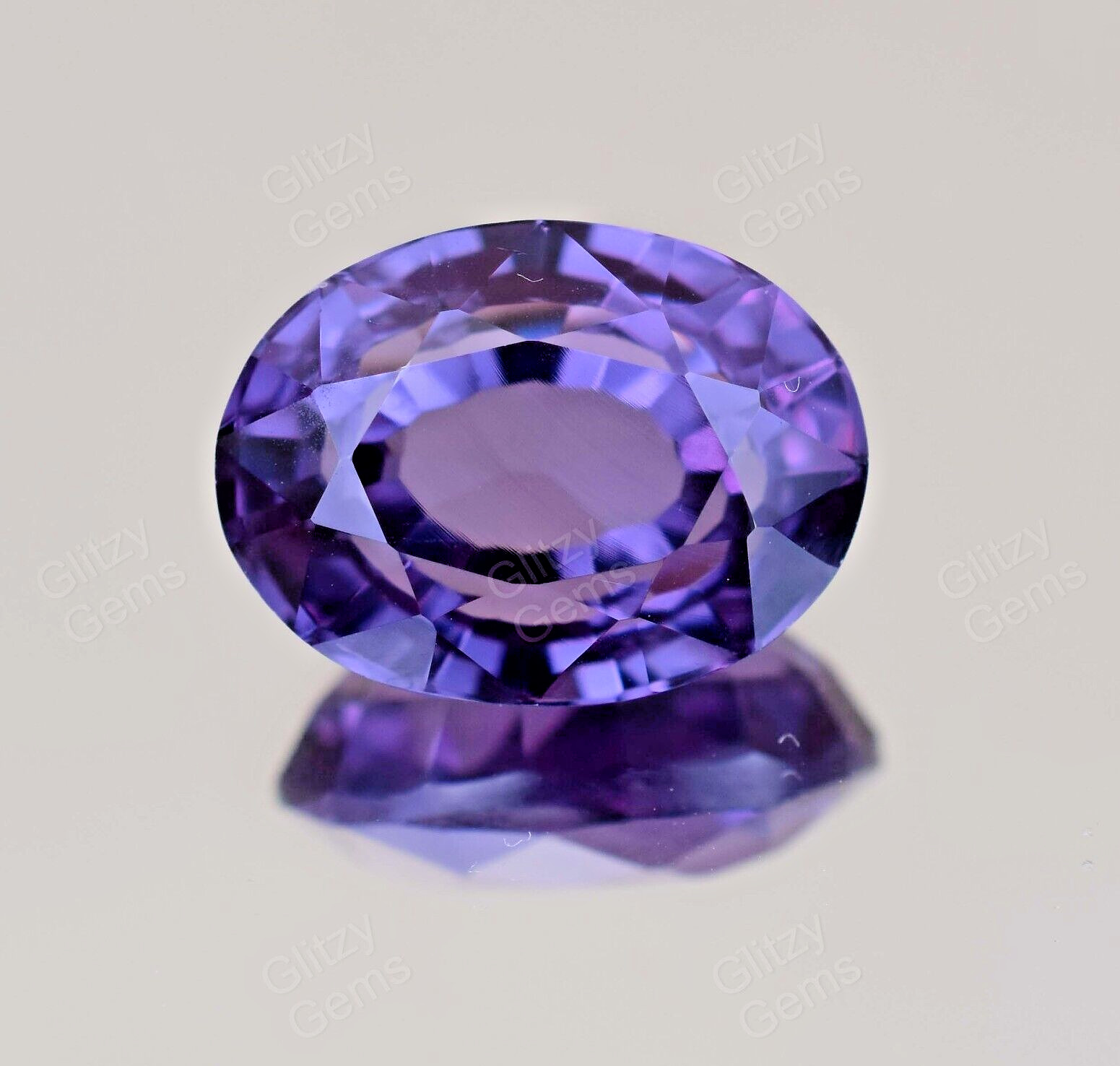 Natural Gray-Purple Cordierite 12.00 Ct Oval Certified Sri Lanka Loose Gemstone