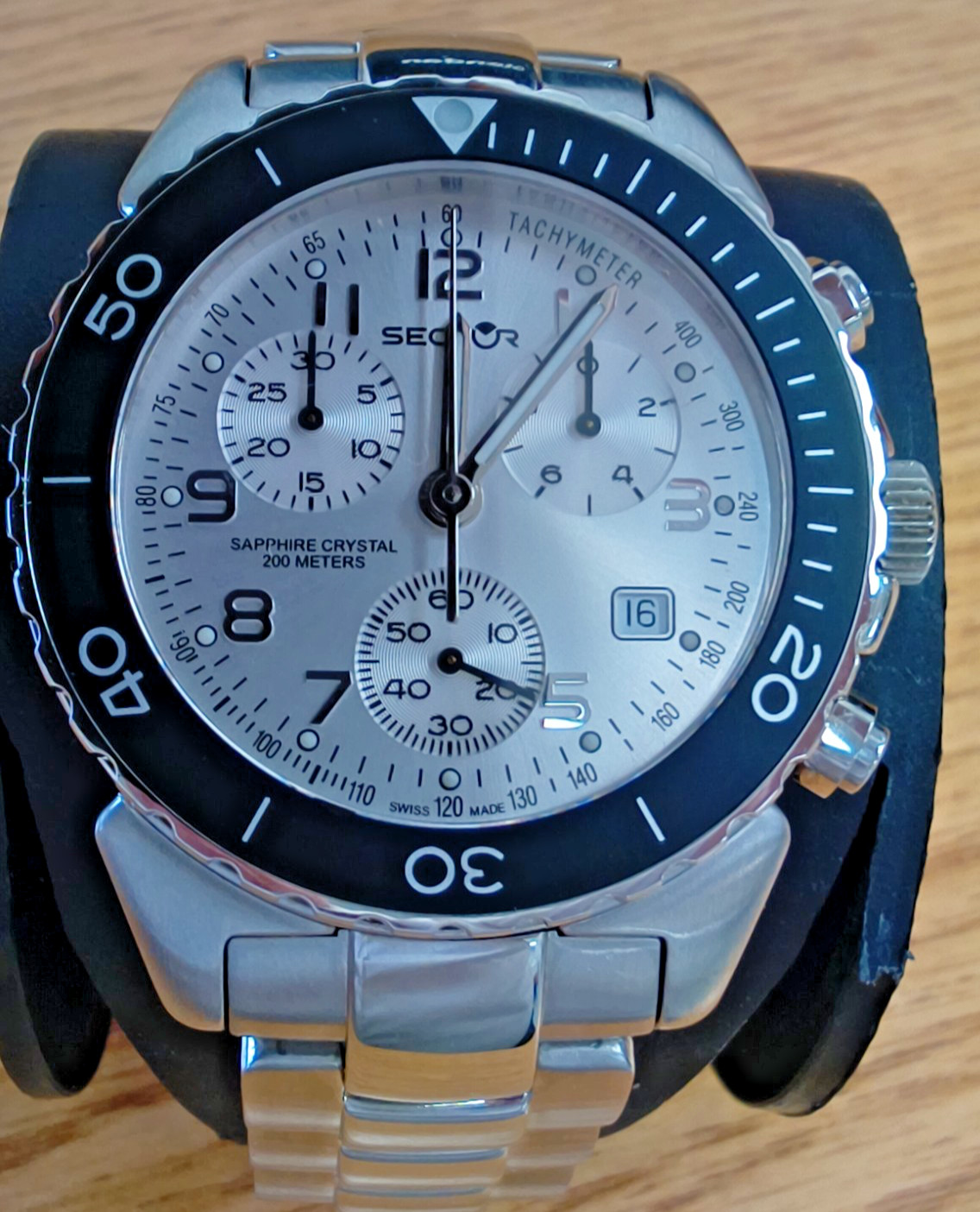 Sector Mens watch Tachometer Swiss made Sapphire Crystal 200 meters