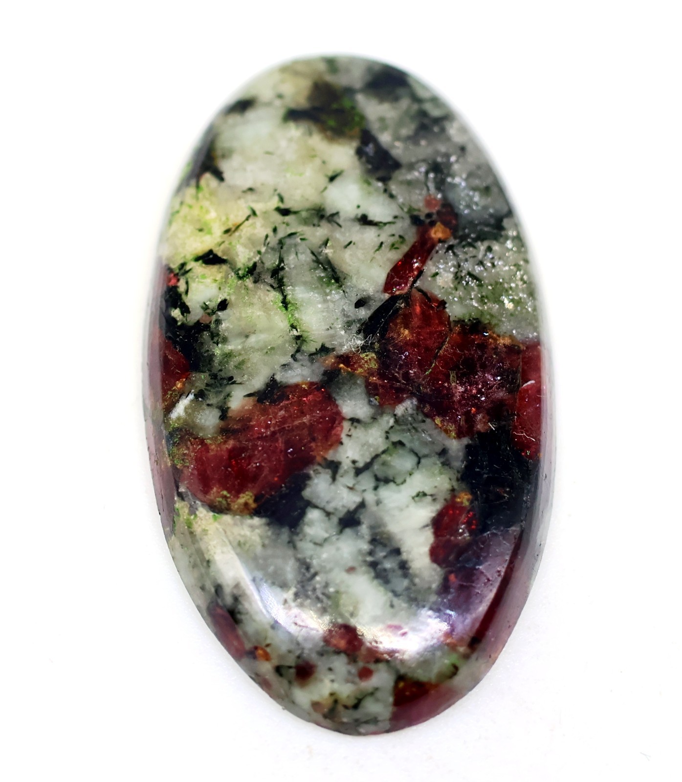 31 Ct 5X19X33 mm Natural Top Quality Eudialyte Oval Cabochon Gemstone KZ-188