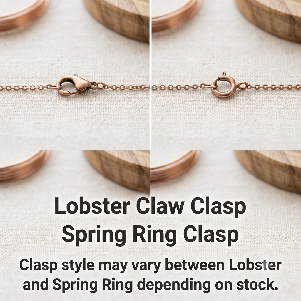 Pure Copper Singapore Chain Necklace, Twisted Dainty Layering Jewelry