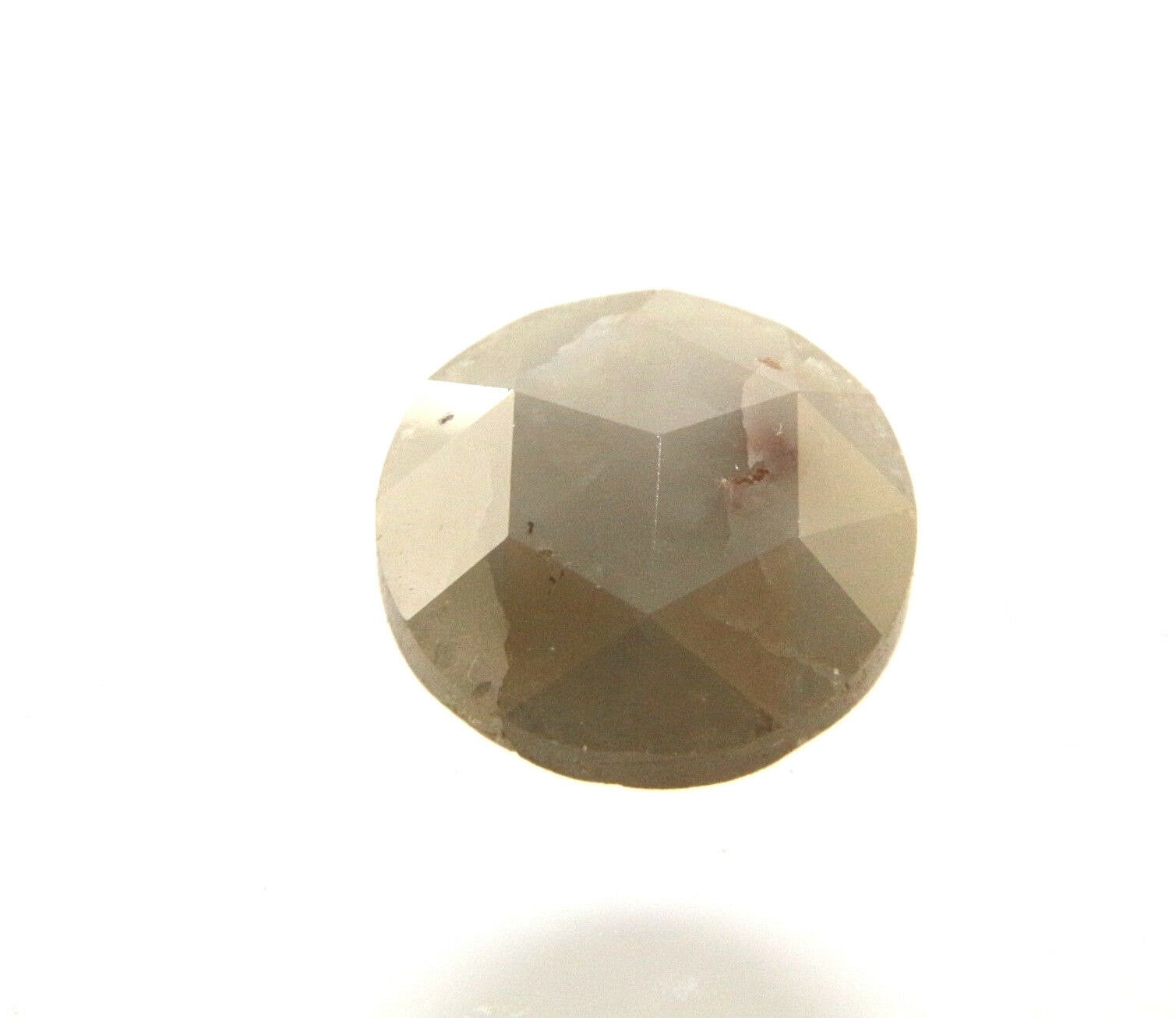 2.00 cts Natural Round Shape Gray Color Rose Cut Diamond 7.69-7.75×3.65 MM