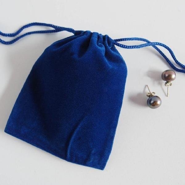 Novel Box Velour Drawstring Pouch Jewelry Bag, Gem Bag Wedding Gift Bag – 25Pack