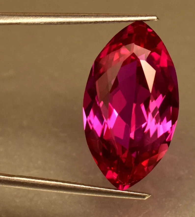 22.65 Ct Natural Pink Sapphire Marquise Cut Certified Rare Loose Gemstone