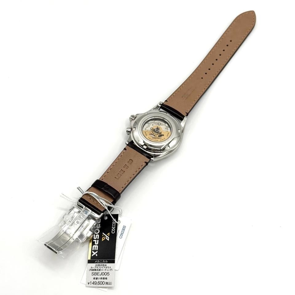 NEW Seiko Prospex Alpinist GMT SBEJ005 6R54 Automatic Leather Strap JDM