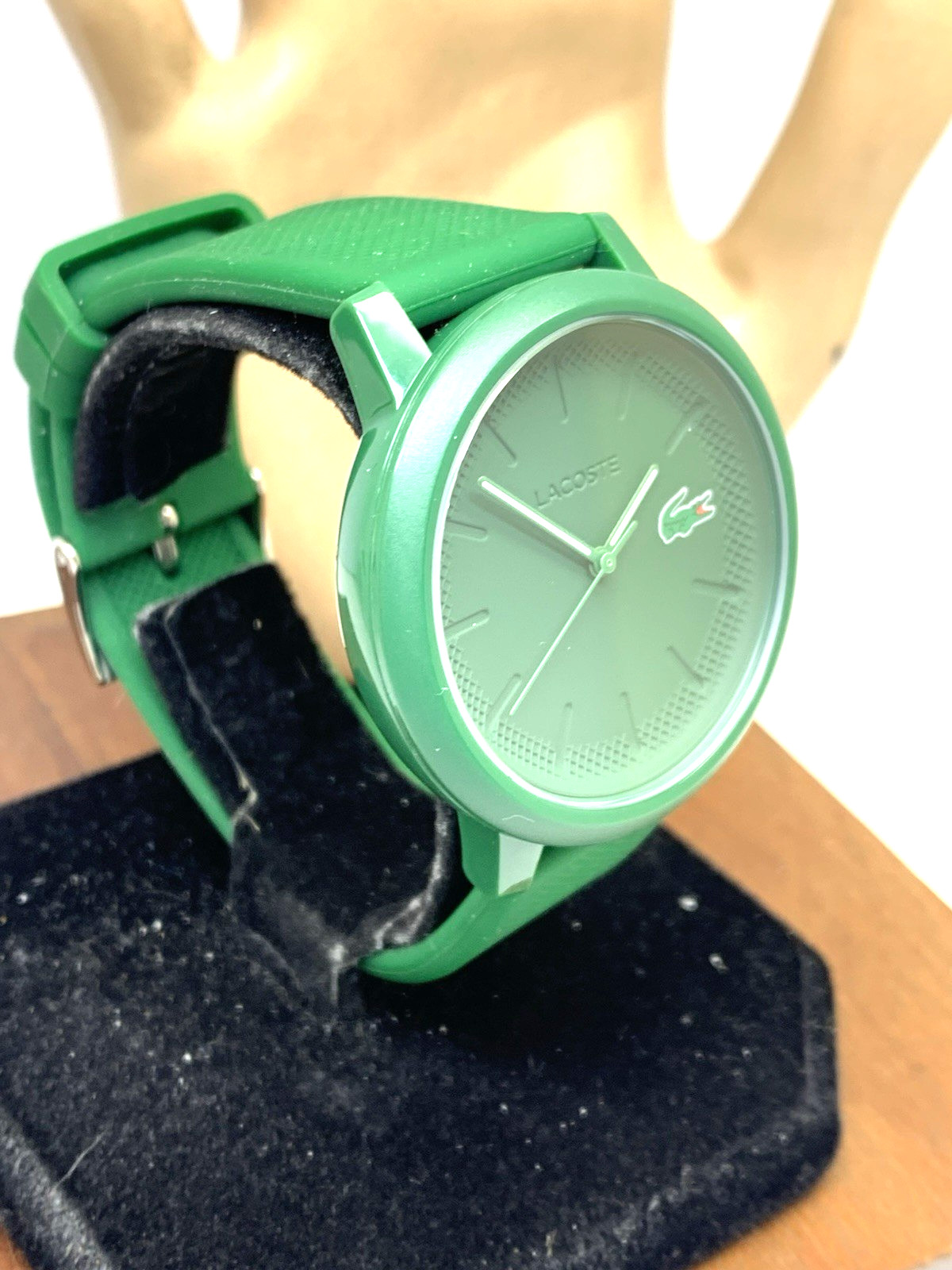 Lacoste Men’s Watch 2011170 Quartz Green Dial Rubber Band 42mm
