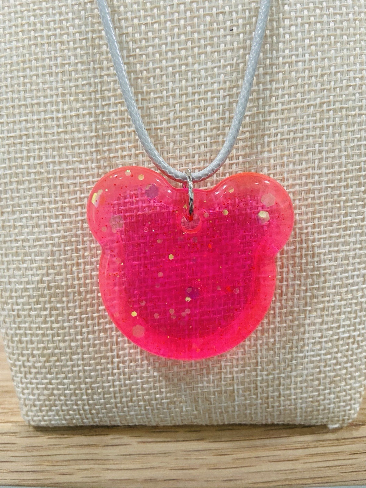 Handcrafted Epoxy Kids Sparkle Shape Necklace Set – Purple, Pink & White Star