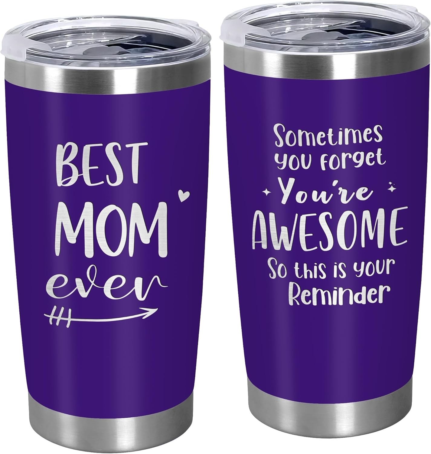 Best Mom Ever 20 oz Stainless Steel Tumbler – Perfect Gift for Any Occasion