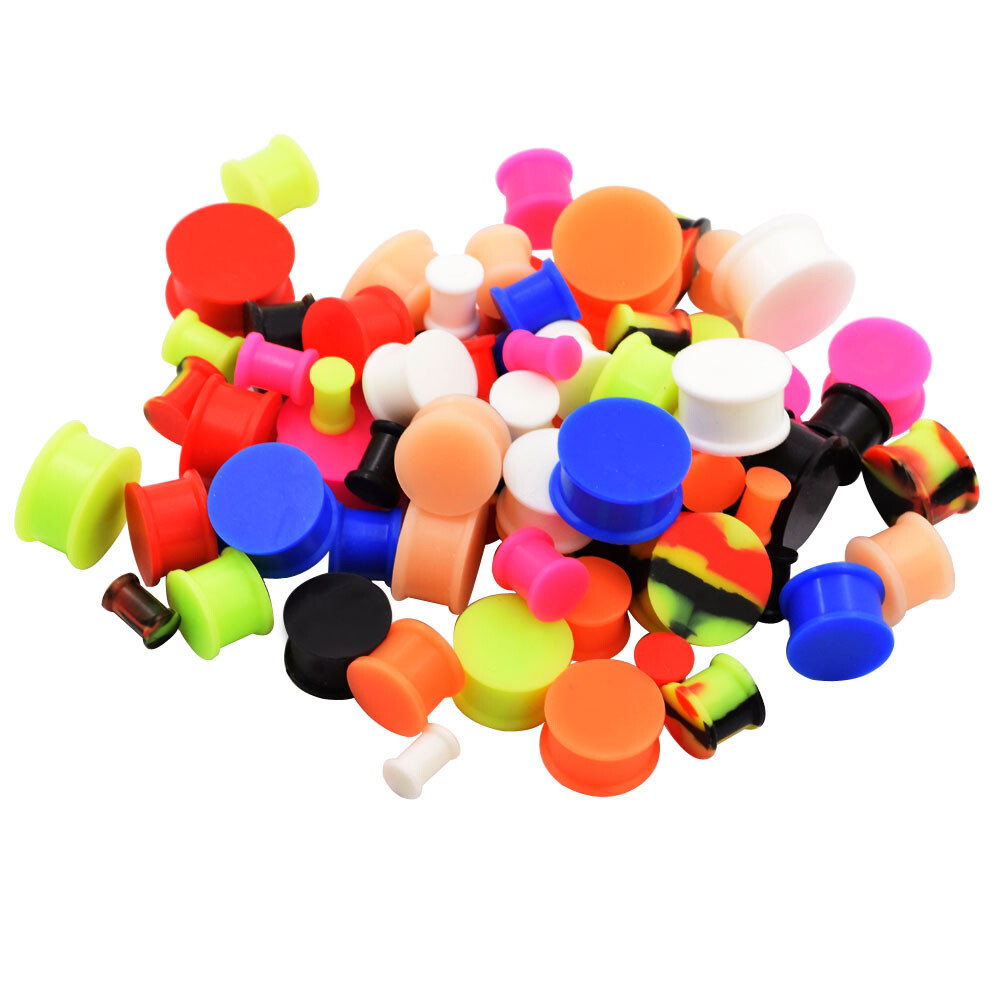5-200PCS Wholesale Lot Ear Plugs Ear Gauges Random Mixed Style Flesh Tunnels