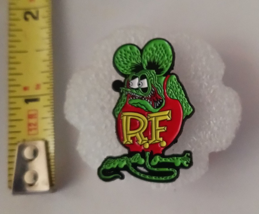 RAT FINK- ENAMEL PIN-2 OR MORE PINS $5.49 SHIPPING, SPEND $20 SHIPPING IS FREE