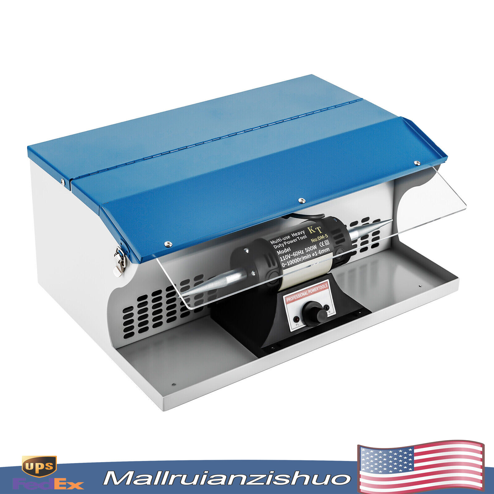 Jeweler Polishing Machine Gem Jade Buffing Polisher Tabletop 0-10000rpm/min 120W