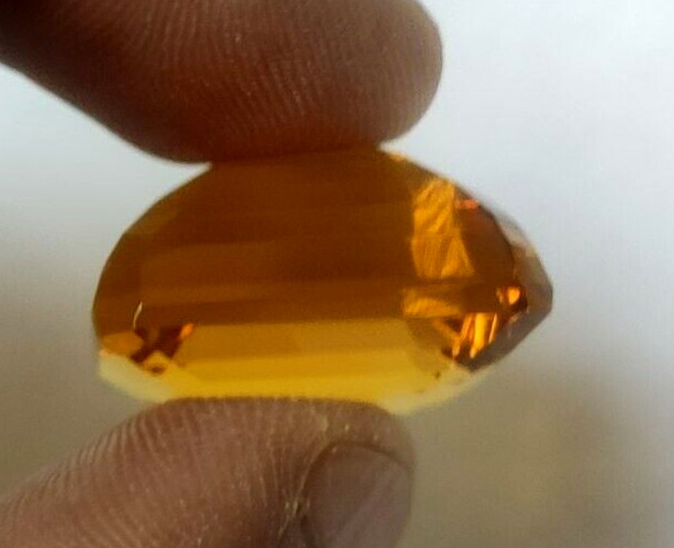 86.50 Ct. Large Yellow Citrine Square Cut AAA+ Loose Gemstone for Ring & Pendant
