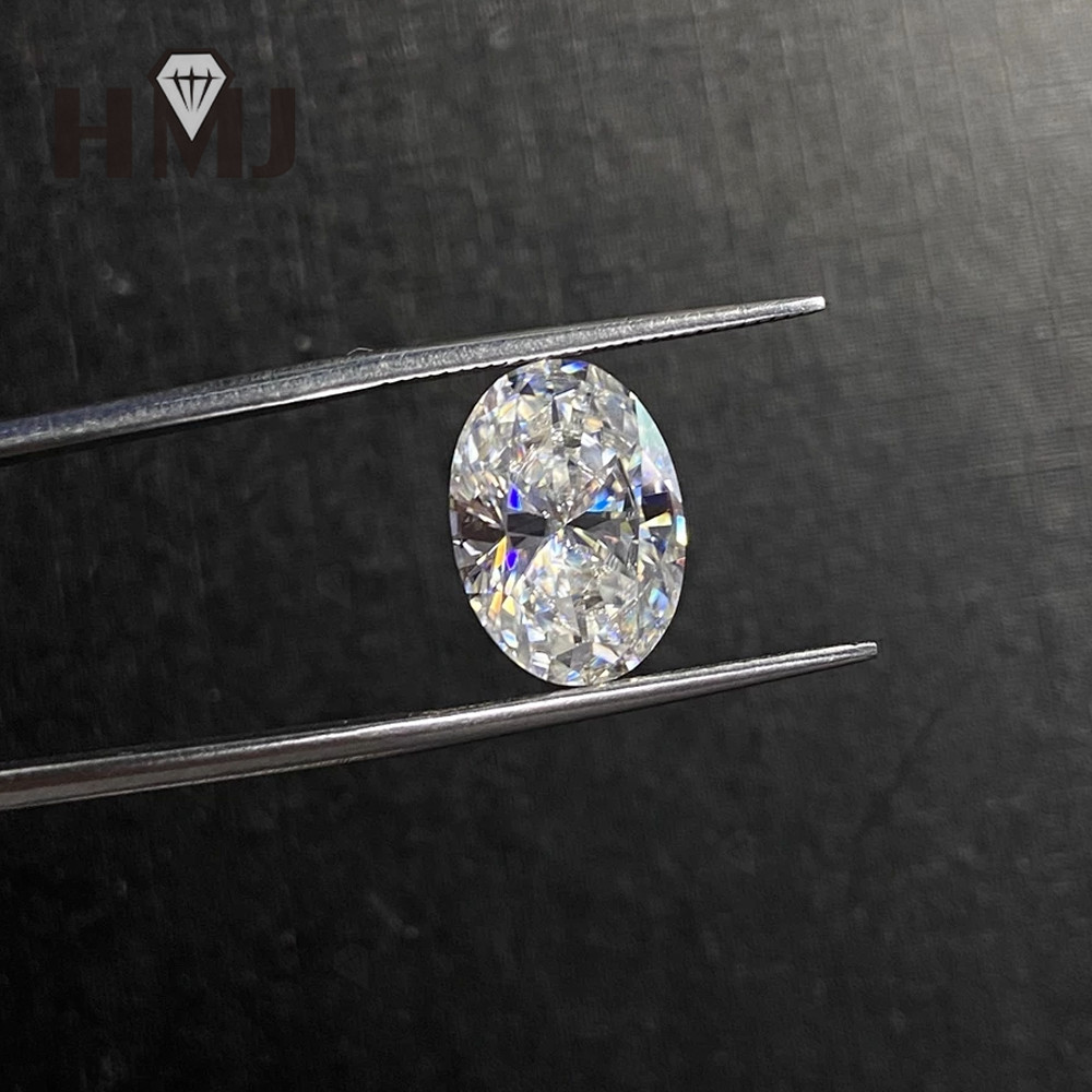 Oval Cut 0.1- 8CT Moissanite Loose Stones GRA Certificated Lab Grown Moissanite