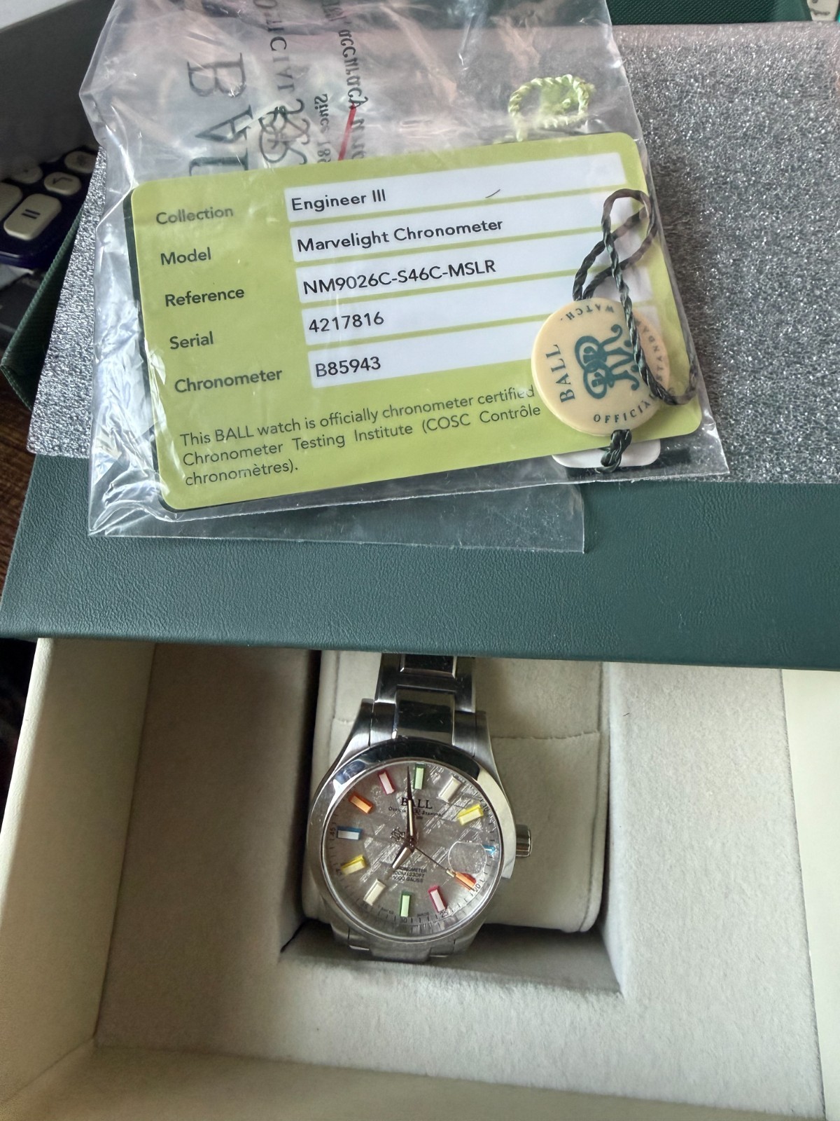 BALL Watch Engineer III Marvelight Chronometer 40mm – Meteorite Rainbow on Brace