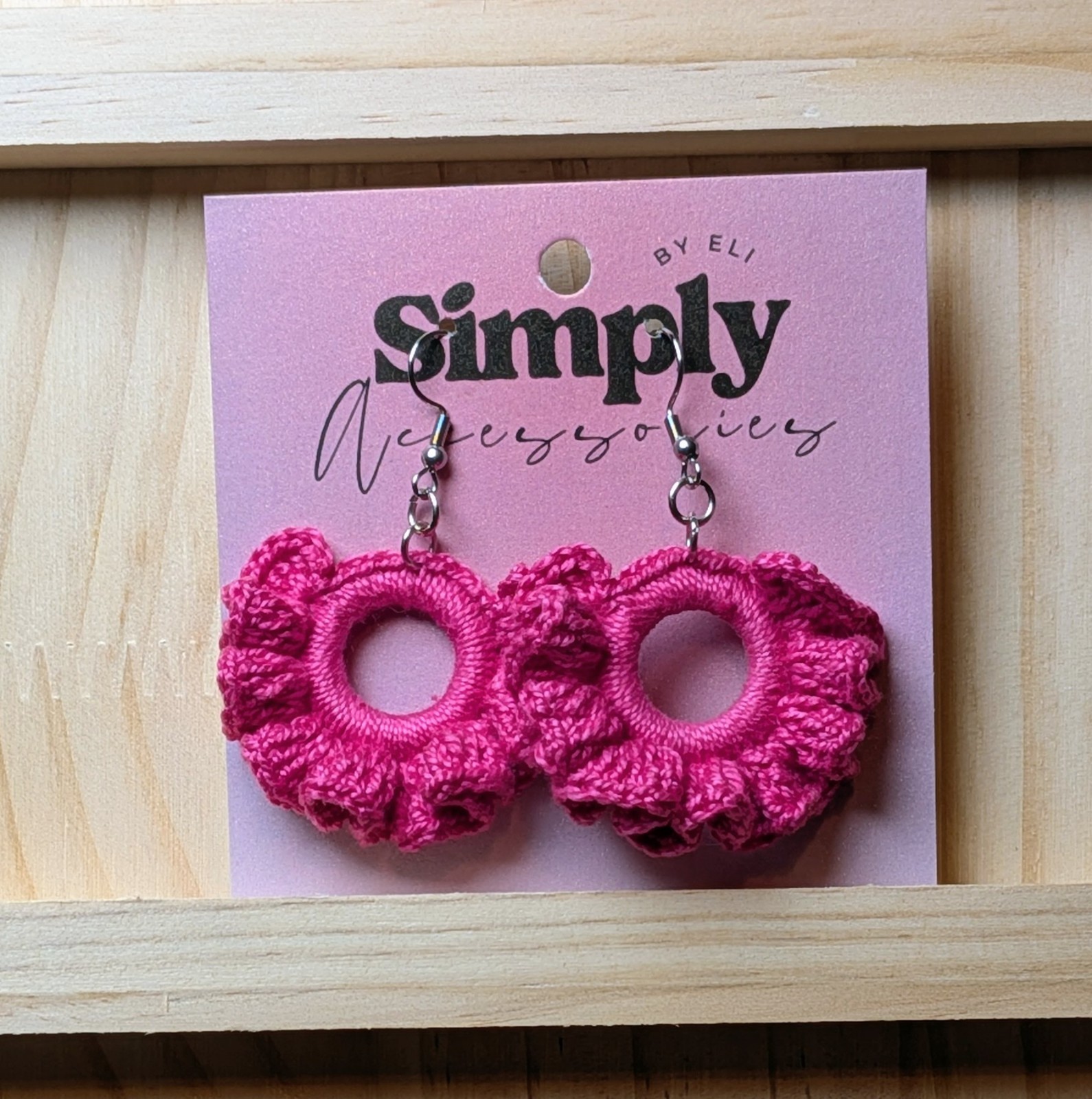 Lot Of 4 Coloful Handmade Crochet Earrings
