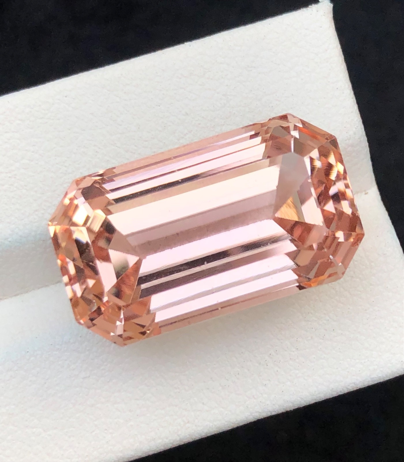 42 Carat Natural Cut Top Quality Peach Kunzite, loose Gemstone from Afghanistan