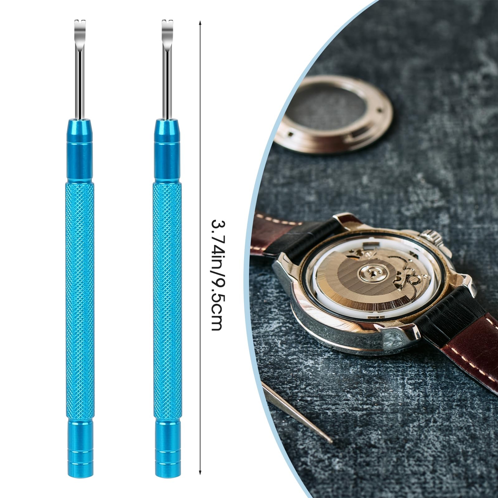 2 Pcs Watch Hands Remover Watch Hand Levers for Watchmakers Repair Tools