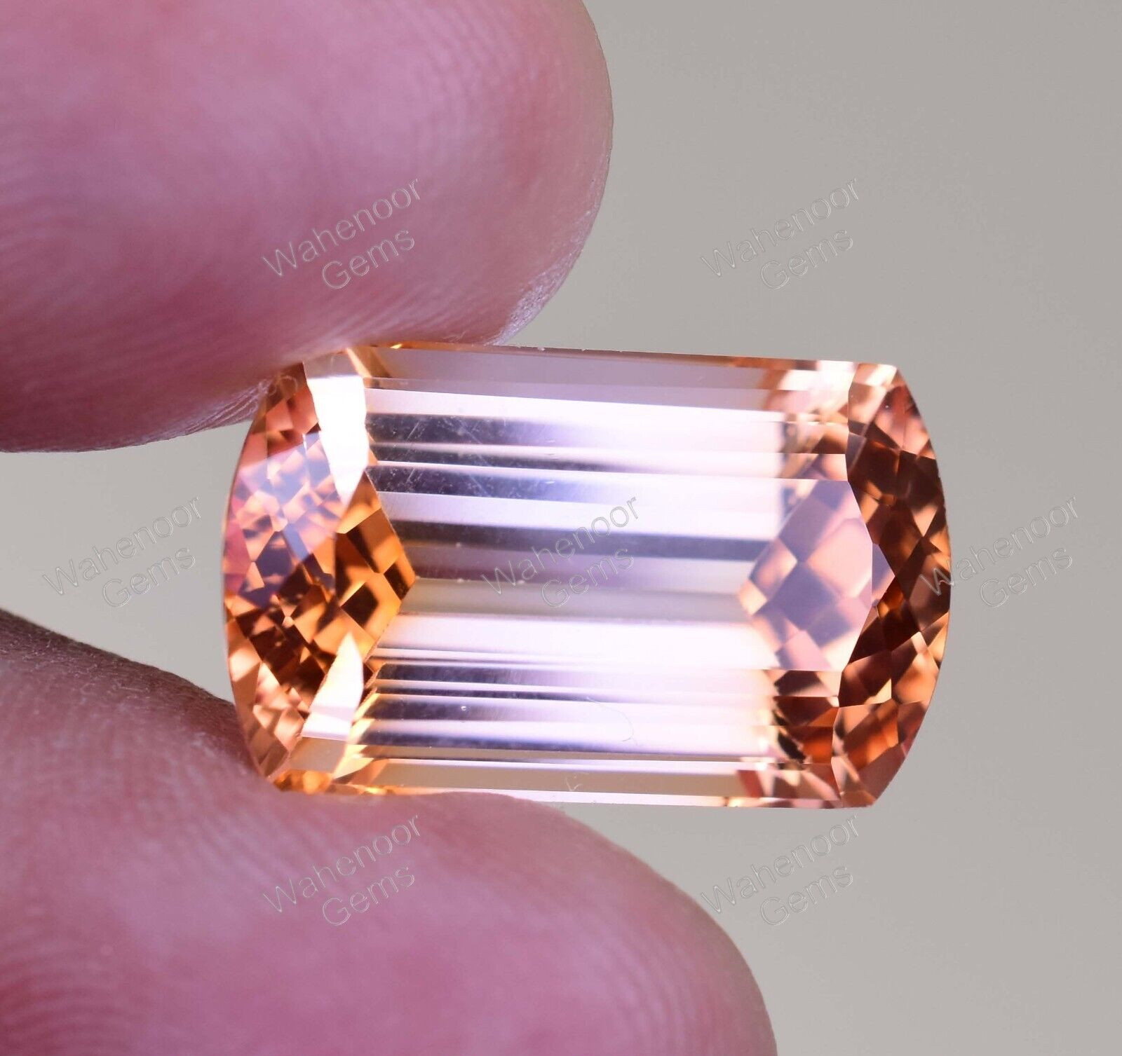 Natural imperial Topaz 17.30 Ct Fancy Stunning FLAWLESS AGL Certified Gemstone