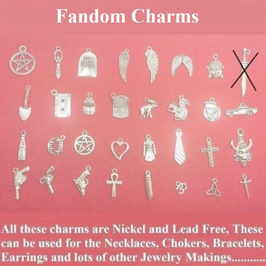 Beautiful SN Inspired 32 Different Silver (Nickel & Lead Free) Charms.
