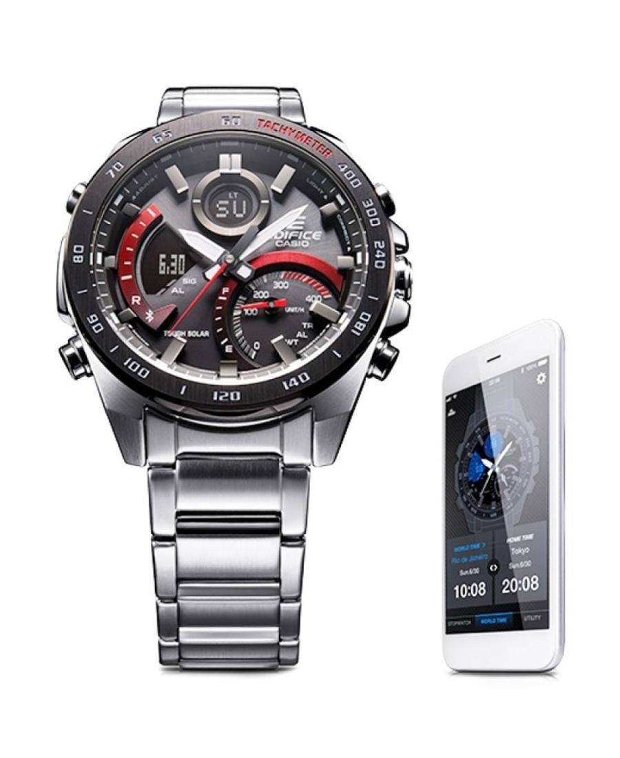 CASIO Men Digital Eco-Drive Casual Watch Classic Dress Black Dial Waterproof Rou