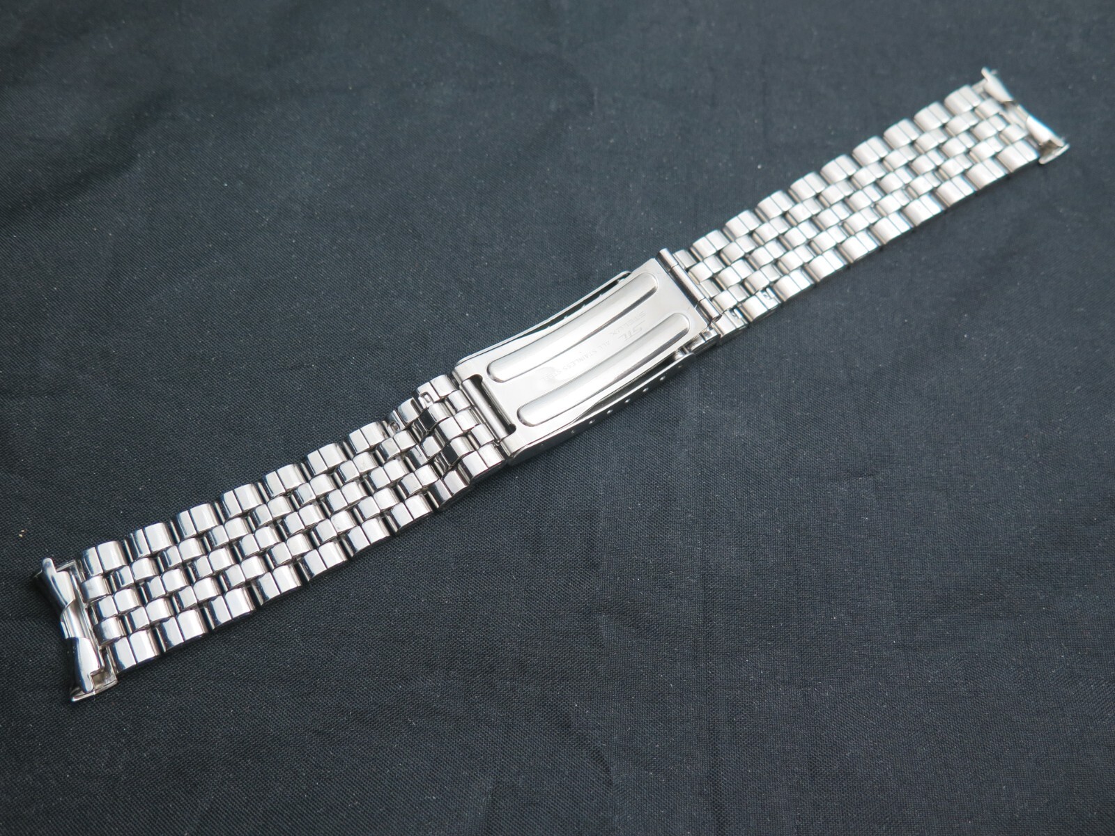 Vintage 19mm STL Stelux Flat Brick Quality Watch Bracelet 1040 NOS 1960s