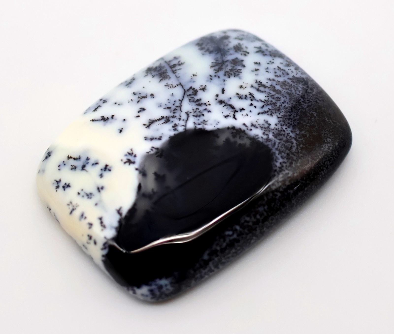 30 Ct 6X21X28 mm Natural Designer Dendrite Opal Fancy Cabochon Gemstone PE-222