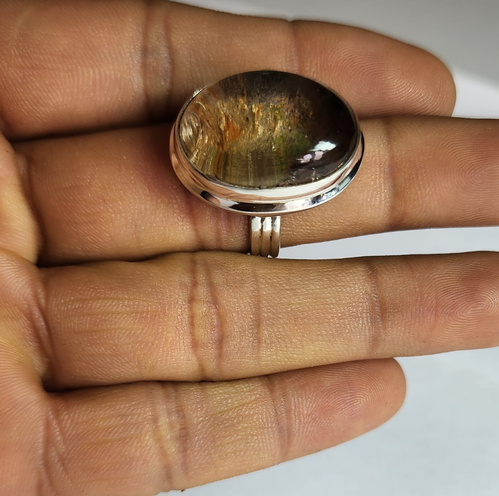 GARDEN QUARTZ NATURAL GEMSTONE 925 STERLING SILVER HANDMADE JEWELRY RING 3 TO 12