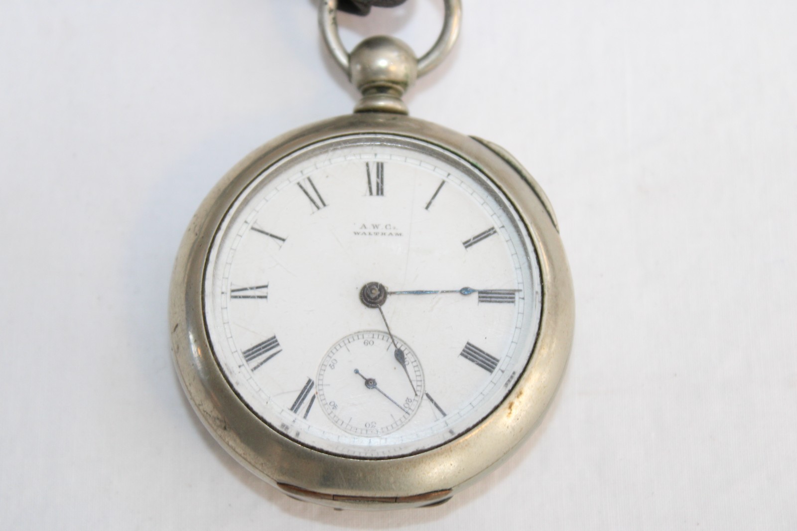 Waltham P.S Bartlett Silveroid Antique Pocket Watch Model 1877 Serial 2155189