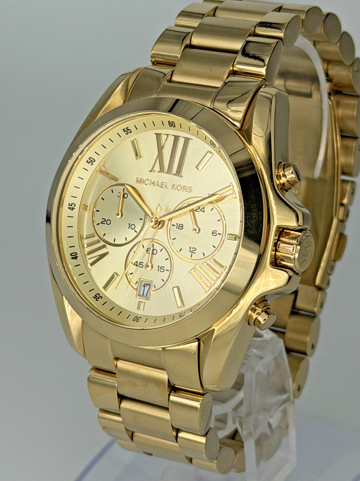 MICHAEL KORS Bradshaw MK5605 Unisex Chronograph 40mm Case Gold Analog Wristwatch