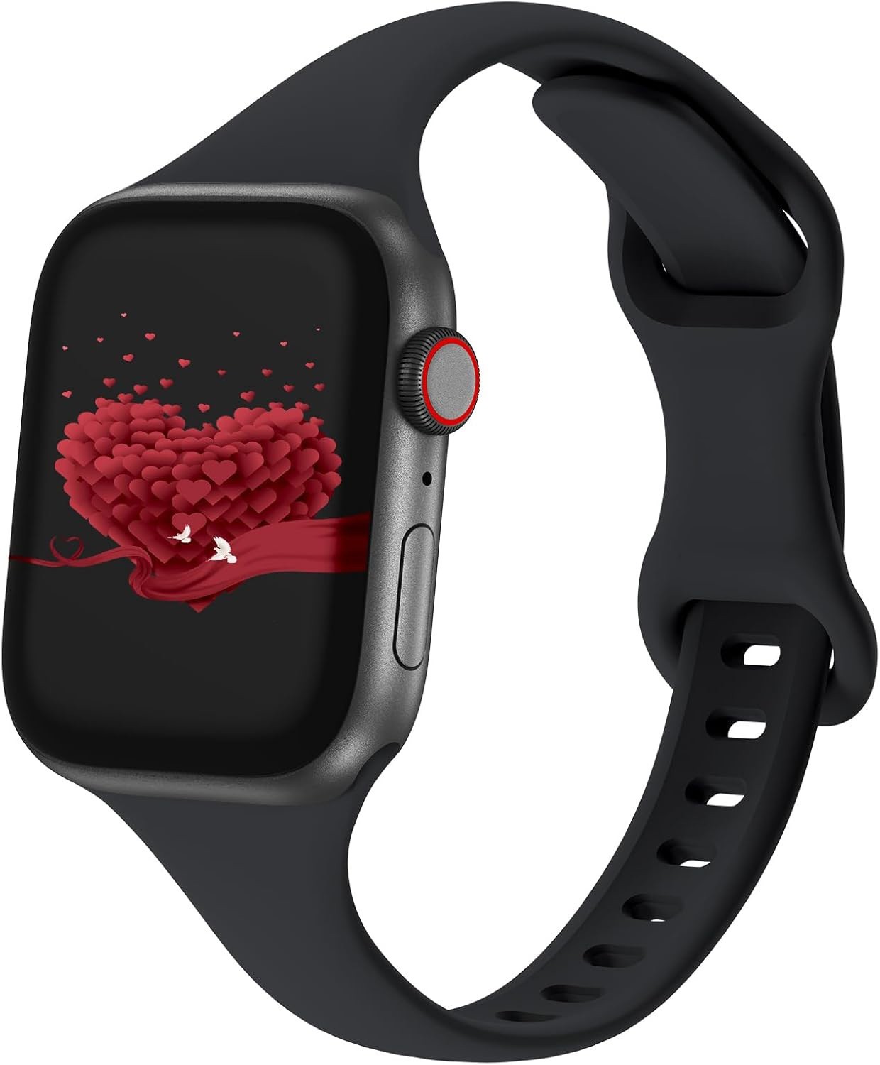 2 for 1 Silicone Sport Band for Apple Watch Series 11, 10, 9, 8, 7, 6, 5 – 1, SE