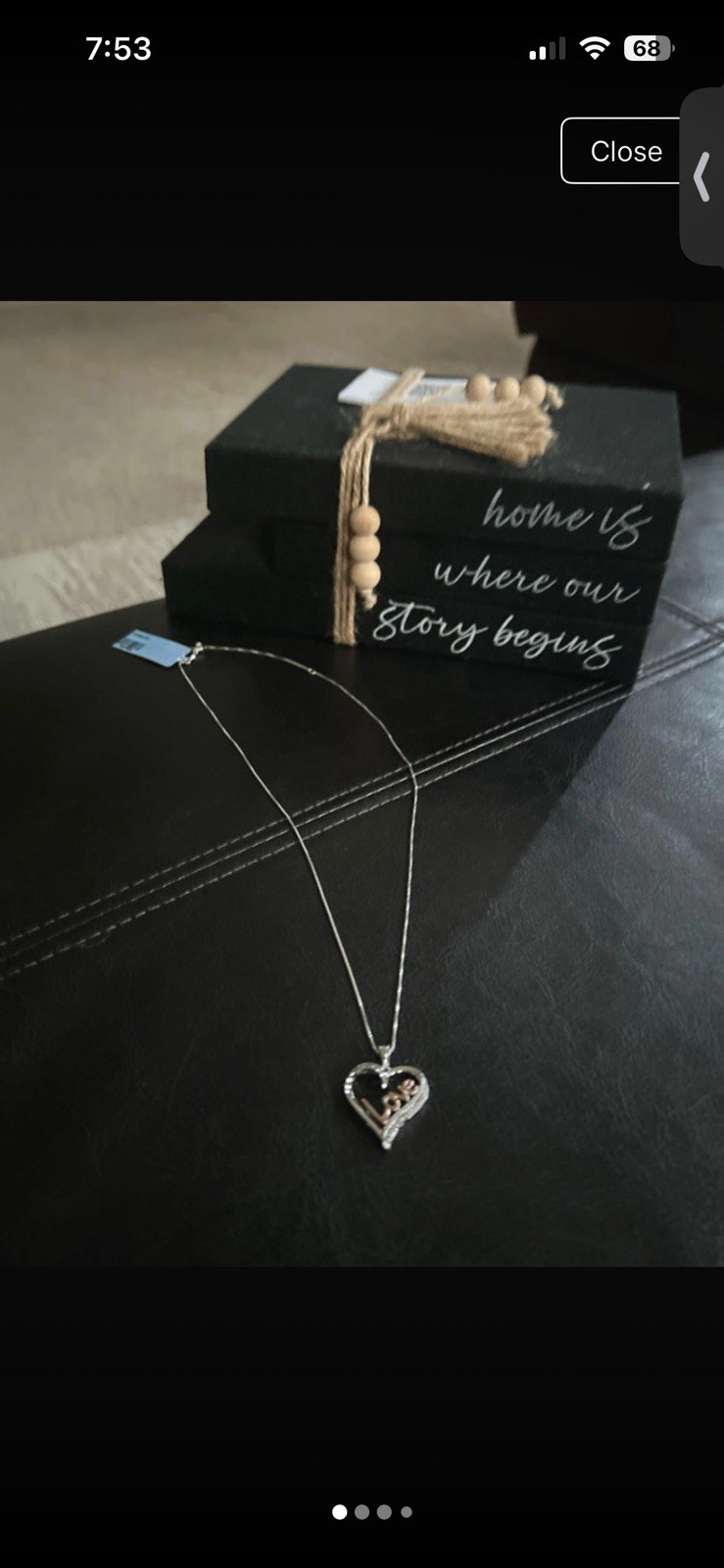 925 Silver Love Heart Charm Pendant Necklace 0.10 CTW Natural White Diamond