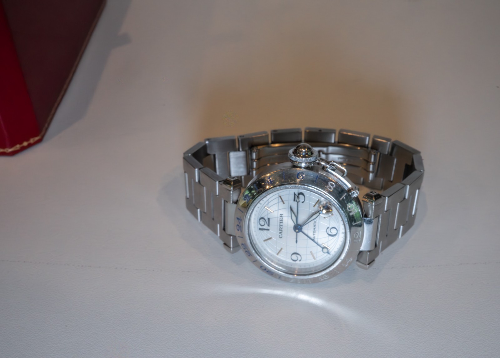 Cartier Pasha C Date 2377 – Silver Global Design; Automatic w/ Box