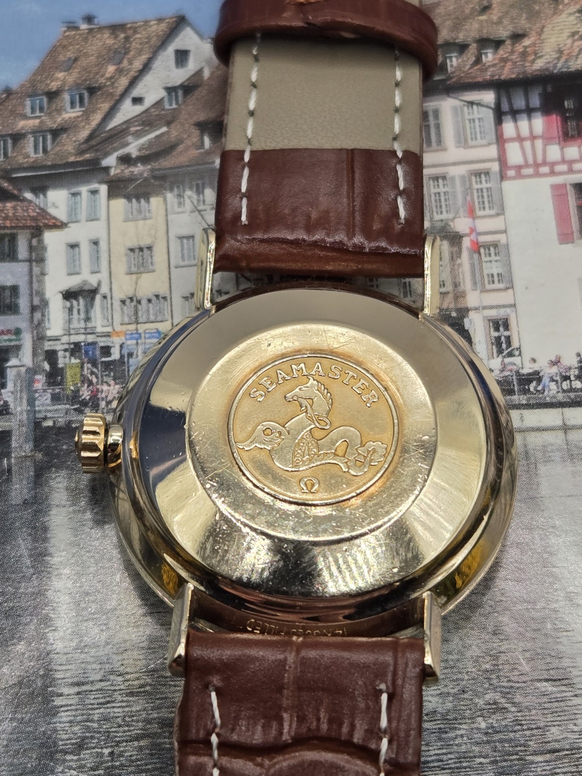 1962 Vintage Omega Seamaster Deville 14k Gold Filled 34mm Automatic Classic Chic