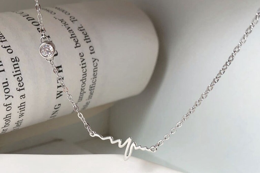 Women / Girl 925 Sterling Silver Fall in Love Heart Beat Chain Bracelet 6-7.2″