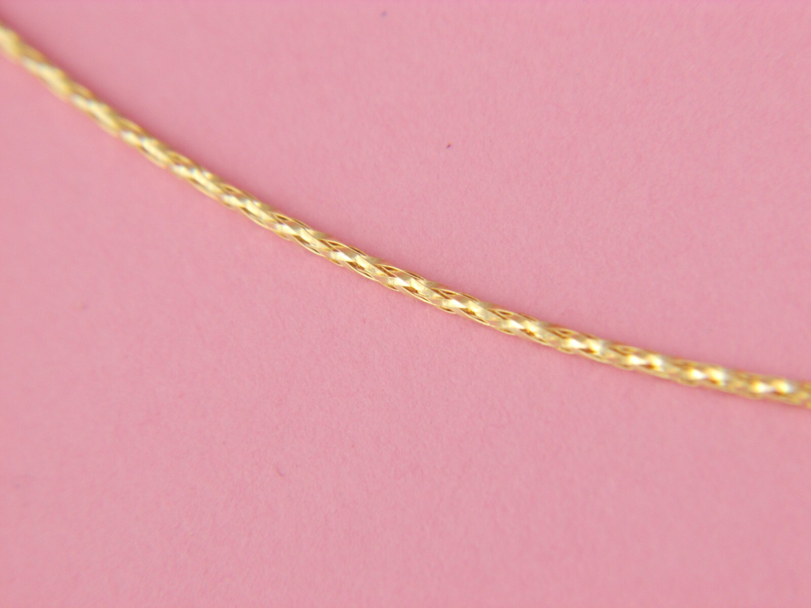 Real 10K Gold Omega Necklace Chain made in Italy