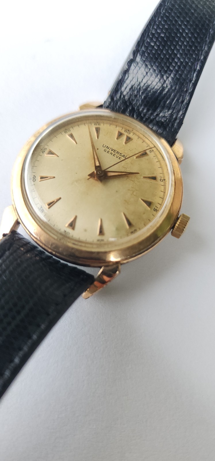 VINTAGE 1950’S UNIVERSAL GENEVE MANUAL CAL 332 Gold Filled MEN’S WATCH