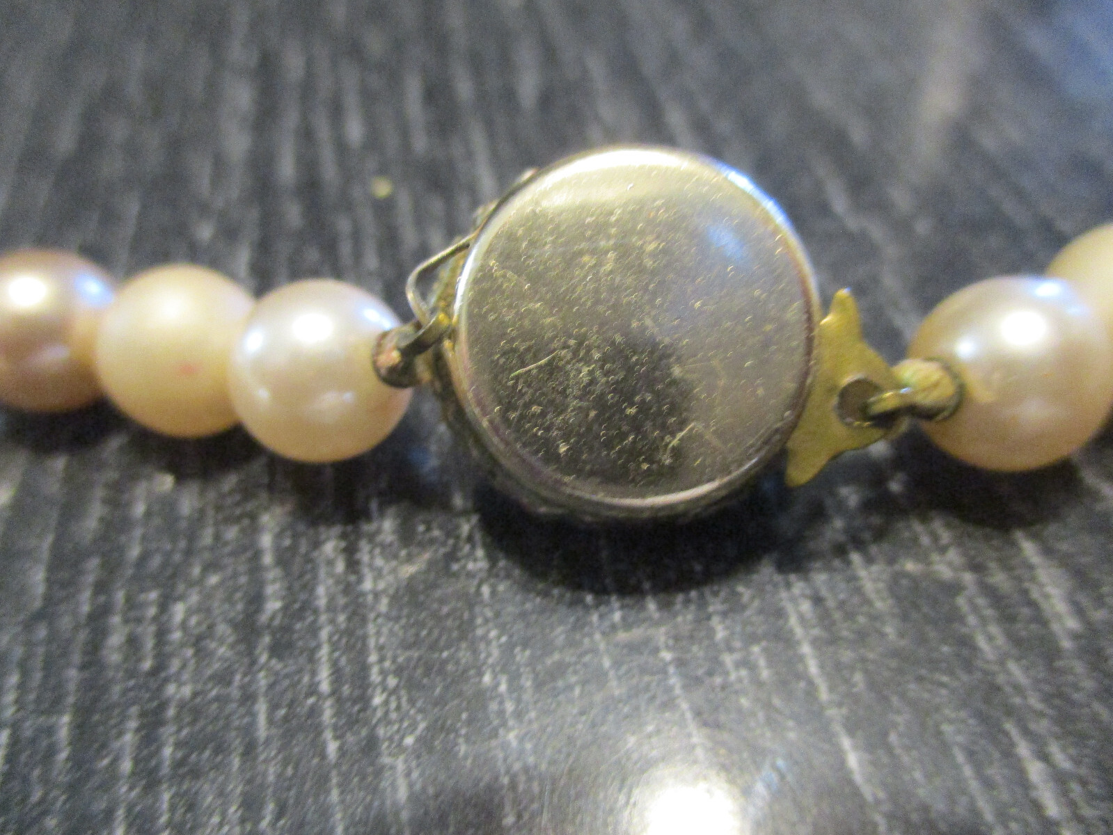 Vintage Retro Faux Pearl Bead 5-1/2″ Drop Dangle Tassel Pendant 17″ Necklace
