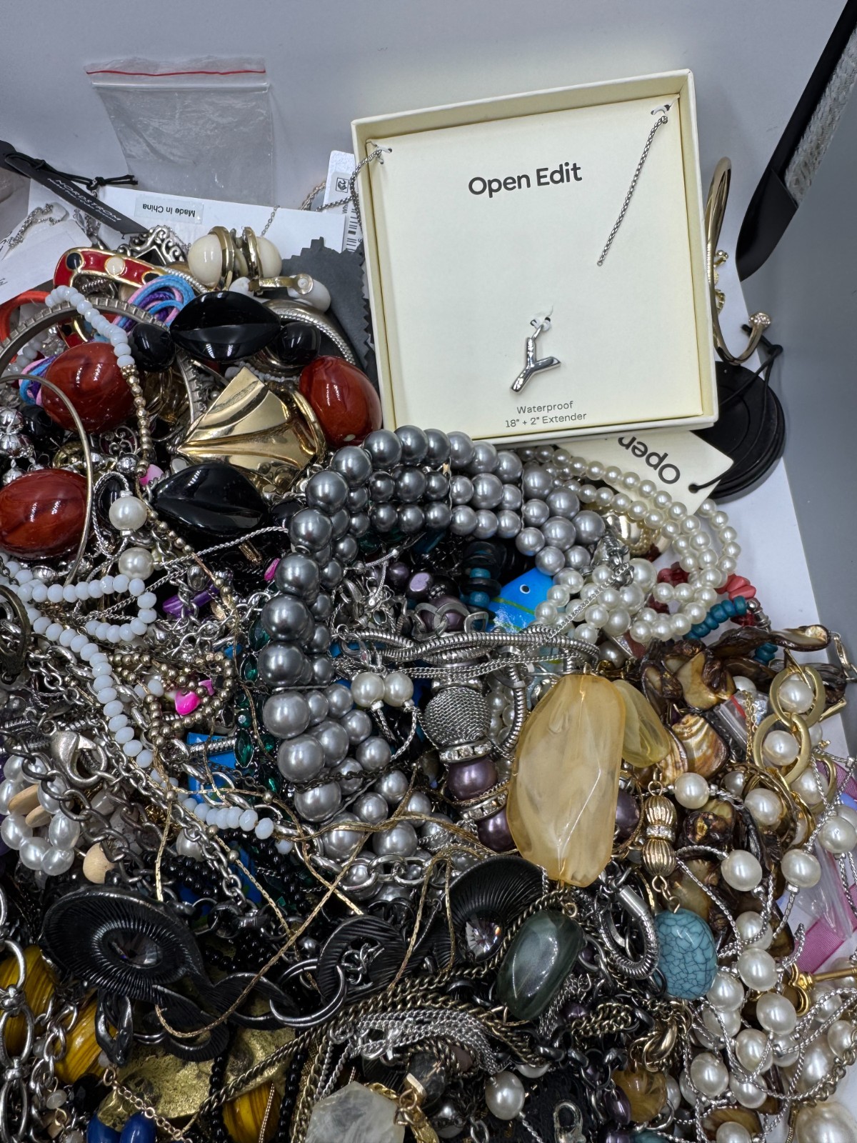 10 lb Gold Tone Costume Jewelry Lot Craft Harvest Repair Repurpose Vintage 2 Now