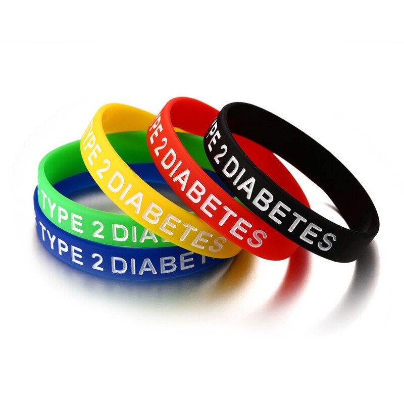 Unisex Wristbands Lightweight Silicone Medical Alert Bracelet for Male Female