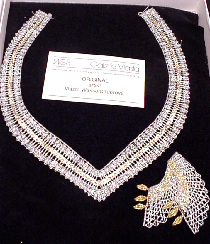 Vlasta Wasserbauerova Original Woven Necklace w/ Optional Pendant Czech